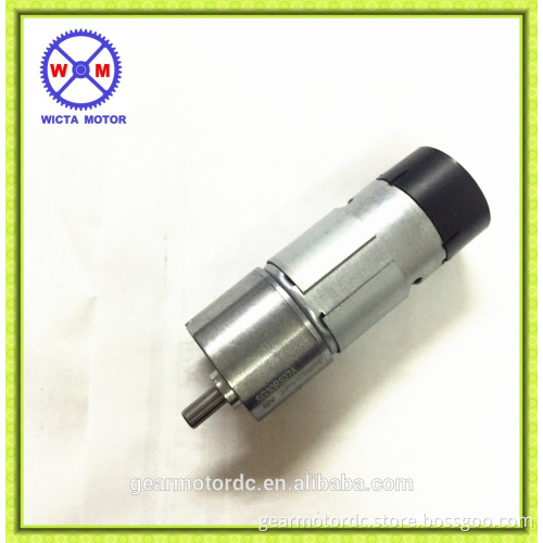 High torque Reversible 6mm shaft 12V electric gear motor with encoder